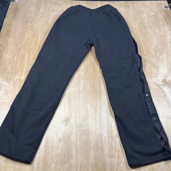 Ultra Game NBA Chicago Bulls Men’s Black Drawstring Snap Leg Sweatpants Size L - Picture 8 of 8